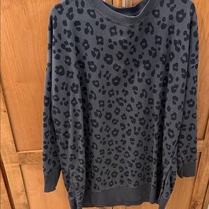 Old Navy Women's Gray Leopard Tunic